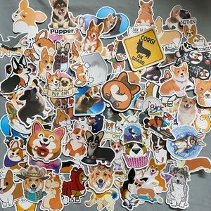 30 Corgi/Dog Stickers
